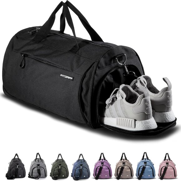 Gym Bag for Men & Women with Shoe & Wet Compartment - Duffle Bag for Travel, Spo - Picture 1 of 6